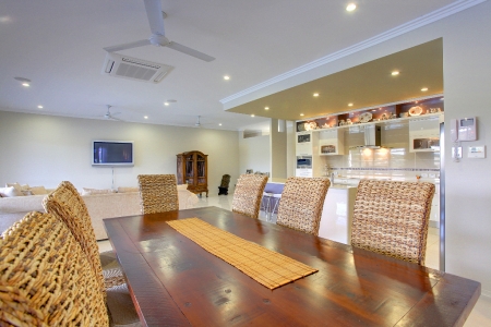 Dining, Living and Kitchen